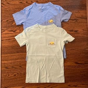 Southern Tide boys blue and green size Small (6-7) t-shirts VGUC